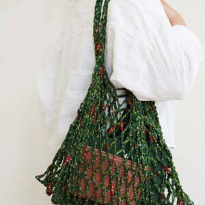 Market Tote Bag - Assorted Upcycled Sari Fabric